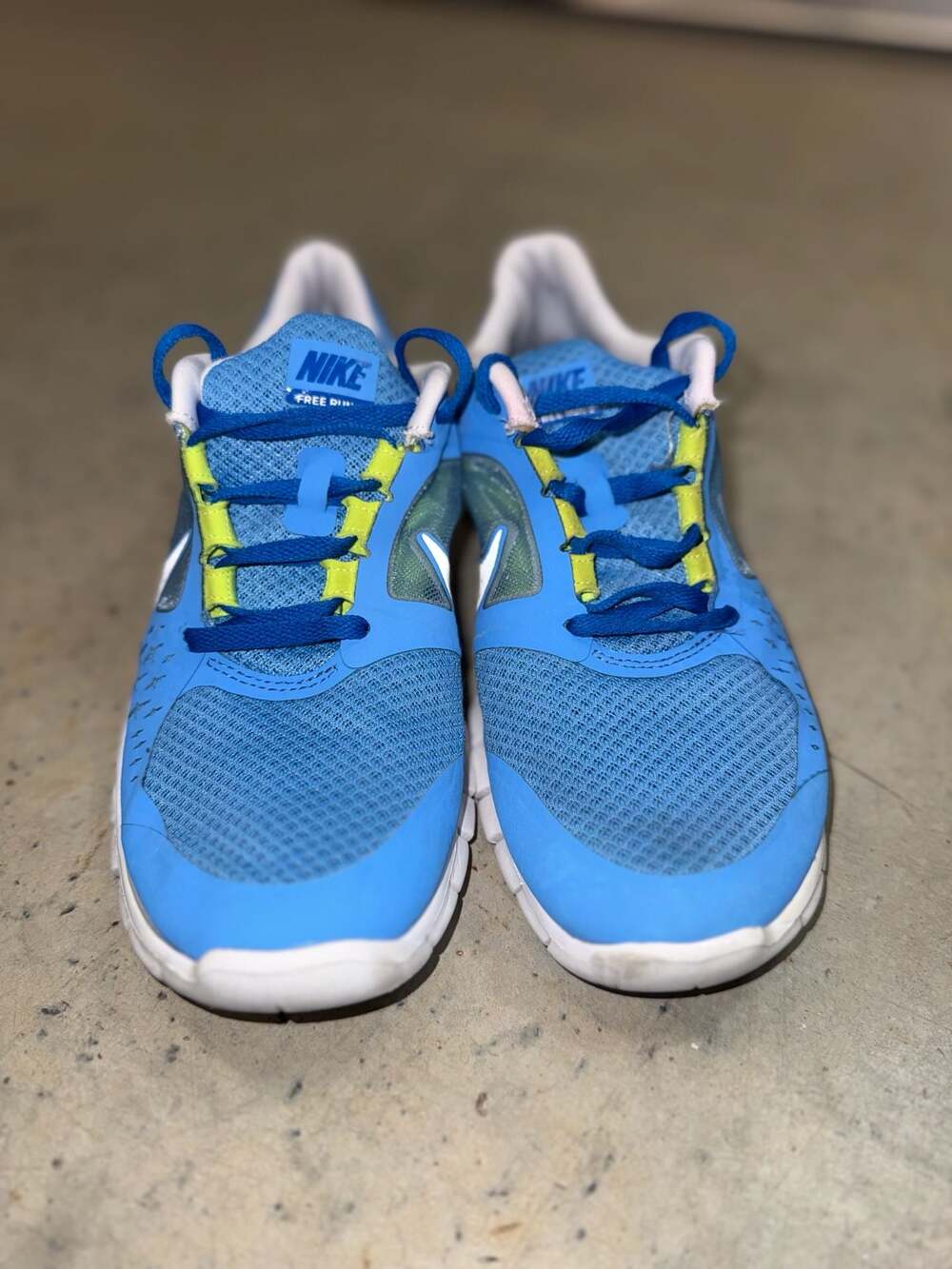 Nike Free Run 3 GS Coast Blue Silver Youth Barfoot Running Shoes - Picture 10 of 12